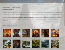 Tablet Screenshot of gregtaylorart.com